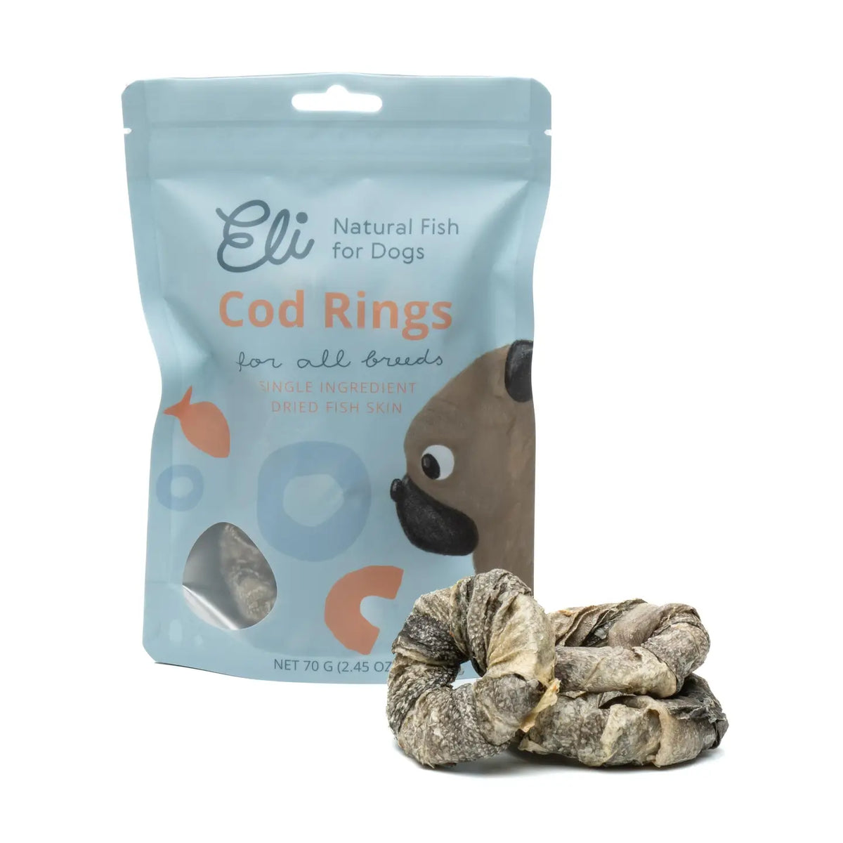 ELI - Inele din piele de cod uscată - 70g