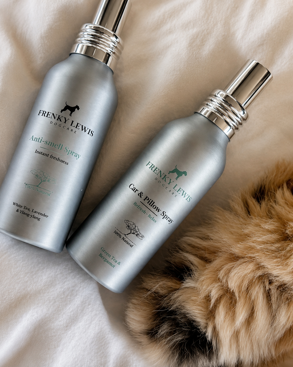Frenky Lewis - Set Car &amp; Pillow + Anti Smell Spray – Ceai Verde &amp; Bergamotă