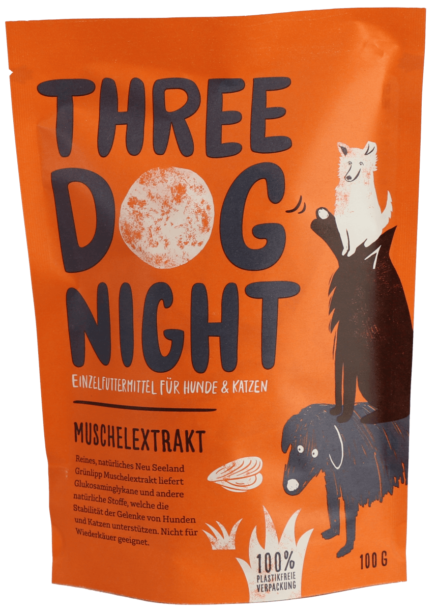 Three Dog Night - Extract de midii cu buze verzi - 100g - Boopr