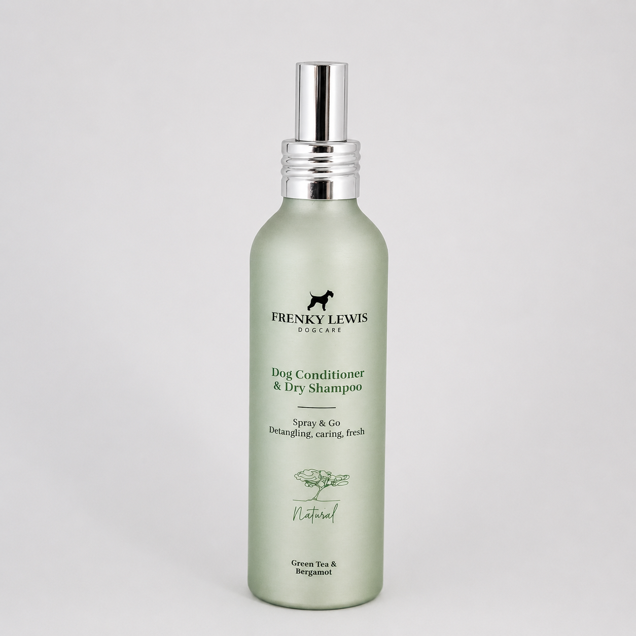 Frenky Lewis - Șampon uscat &amp; Balsam 2 în 1 – Ceai Verde &amp; Bergamotă