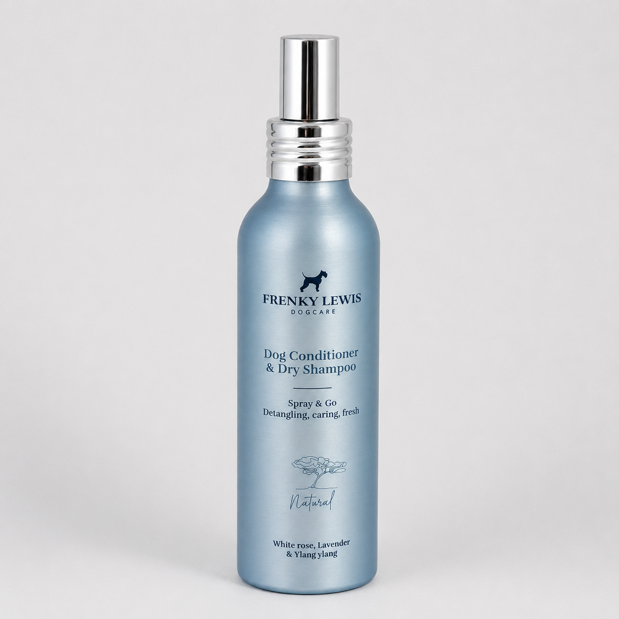 Frenky Lewis - Șampon uscat &amp; Balsam 2 în 1 – Trandafir Alb, Lavandă și Ylang-Ylang