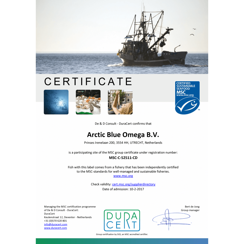 Arctic Blue - Capsule cu ulei de pește pentru câini şi pisici - 90pcs.