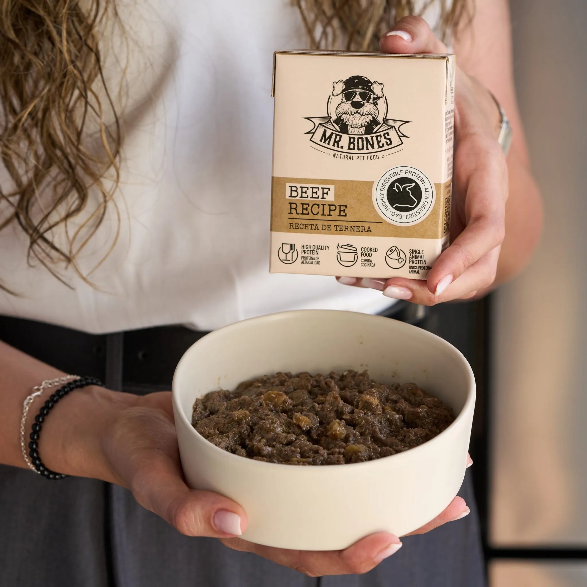 Mr. Bones - Vită și Legume - Hrană Gătită pentru Câini - 375g